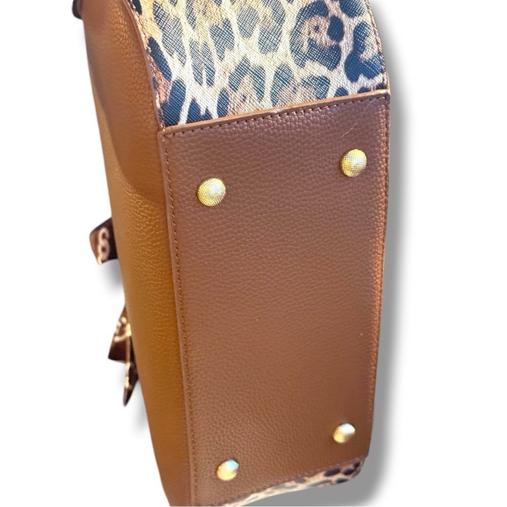 ✨ACCENT Leopard Print Brown Tote Shoulder Bag NWT ✨ - Picture 6 of 10